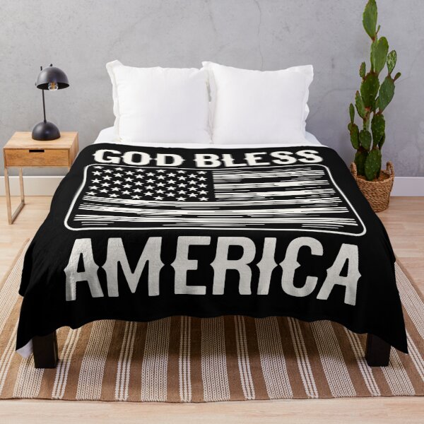 Item preview, White American Flag - God Bless America designed and sold by patriotwardrobe.