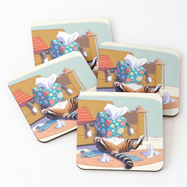 Item preview, Feline Fiasco: Tissue Box Tumble designed and sold by Felix Tanner.