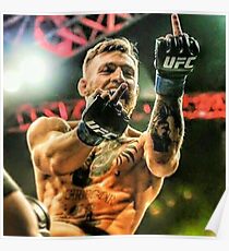 Conor McGregor Middle Finger Design Poster