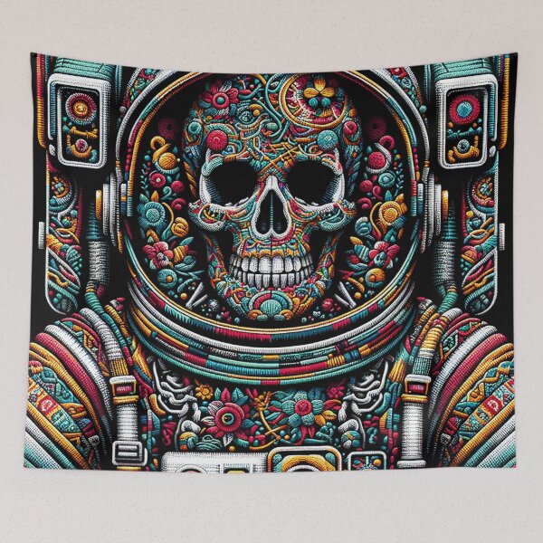 Item preview, "Skull Astronaut - Tenango Art Exploration" designed and sold by zzz888.