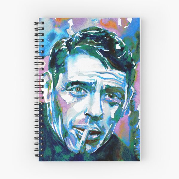 Item preview, JACQUES BREL watercolor portrait .1 designed and sold by lautir.