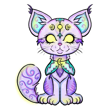 Artwork thumbnail, Moon kitty by ReesesRoom
