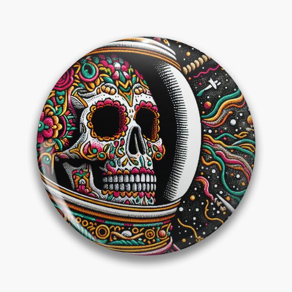 Item preview, "Roaming Skull Astronaut in Space - Tenango Art" designed and sold by zzz888.