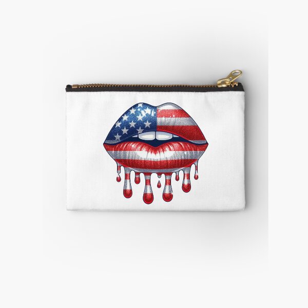 Item preview, Dripping Lips, USA, Patriotic, American flag designed and sold by iclipart.