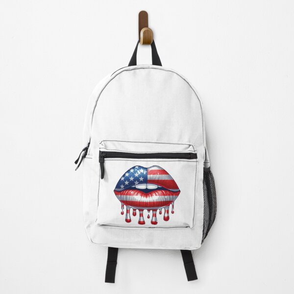 Item preview, Dripping Lips, USA, Patriotic, American flag designed and sold by iclipart.