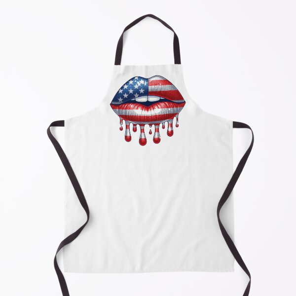 Item preview, Dripping Lips, USA, Patriotic, American flag designed and sold by iclipart.