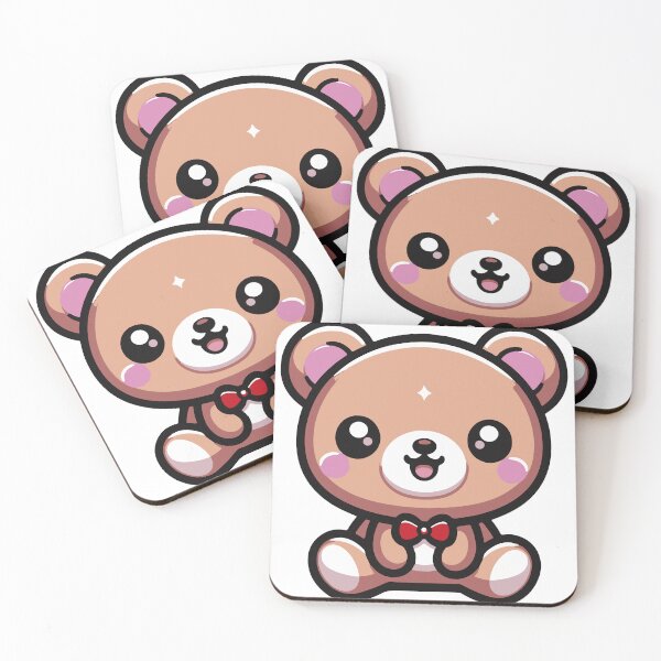 Item preview, Copy of Cute Kawaii Teddy Bear - 2 designed and sold by Karma Design.