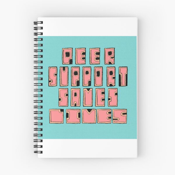 Item preview, Peer Support Saves Lives Ash Haldeman (she/they) Handlettering Artist Haldeman Haüs designed and sold by MHALanc.