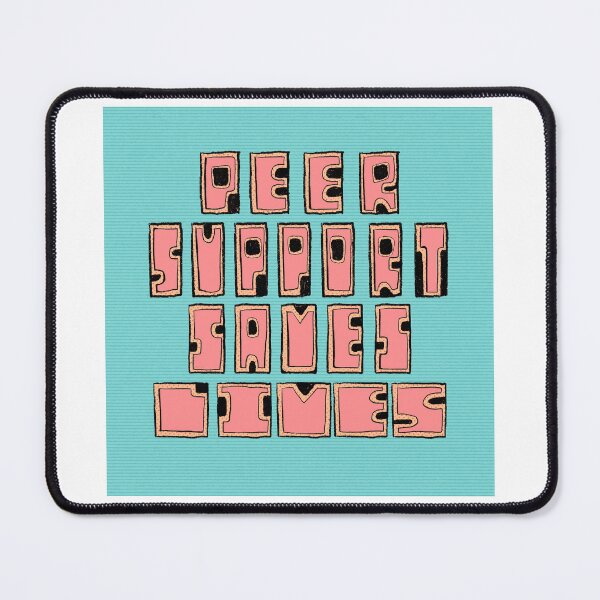 Item preview, Peer Support Saves Lives Ash Haldeman (she/they) Handlettering Artist Haldeman Haüs designed and sold by MHALanc.