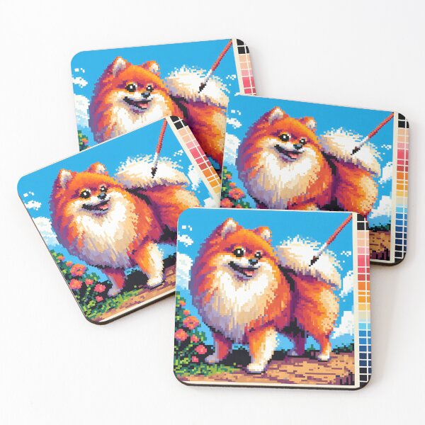 Aperçu de l'œuvre Pomeranian Joy in Every Pixel créée et vendue par PawspectCreate.