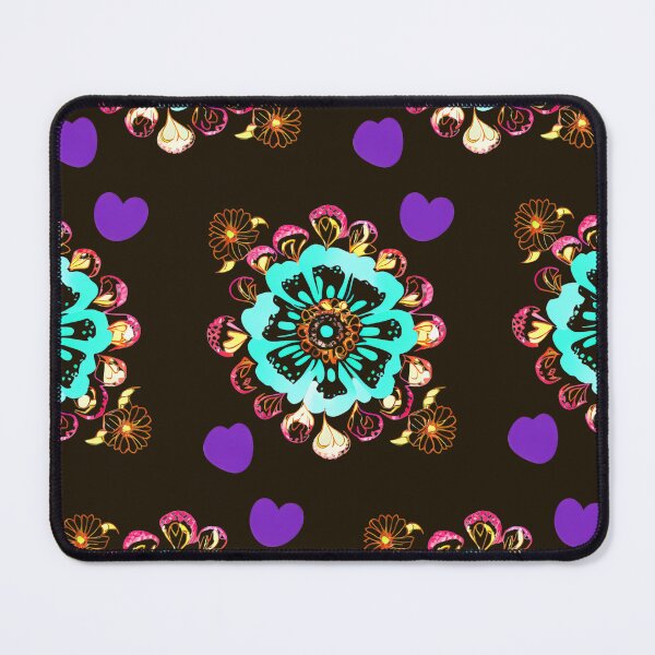 Item preview, Beautiful Flower Patterns with Black Background designed and sold by pearl-carnation.