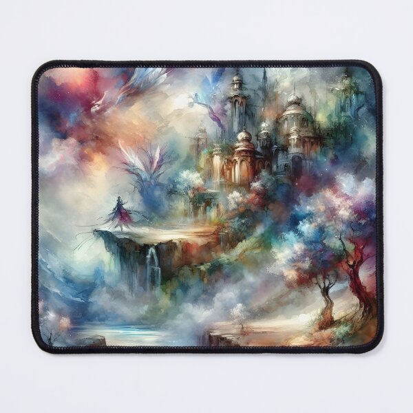 Item preview, "Water-Colored Fantasy Mood 1 :Throw Pillow designed and sold by LLdreams.
