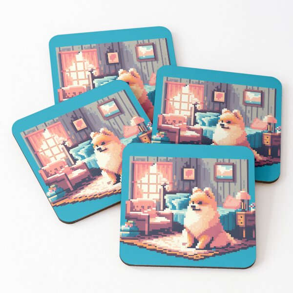 Artikelvorschau, Pixel Art: Pomeranian Elegance entworfen und verkauft von PawspectCreate.
