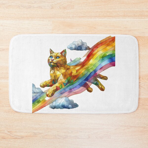 Item preview, golden cat in the rainbow designed and sold by cupipl.