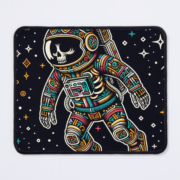Item preview, "Space Explorer Skull - Tenango Art" designed and sold by zzz888.