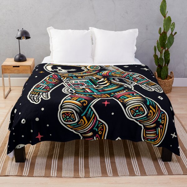 Item preview, "Space Explorer Skull - Tenango Art" designed and sold by zzz888.