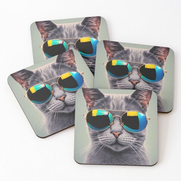 Item preview, Cool cat with sunglasses designed and sold by VanillaCream1.