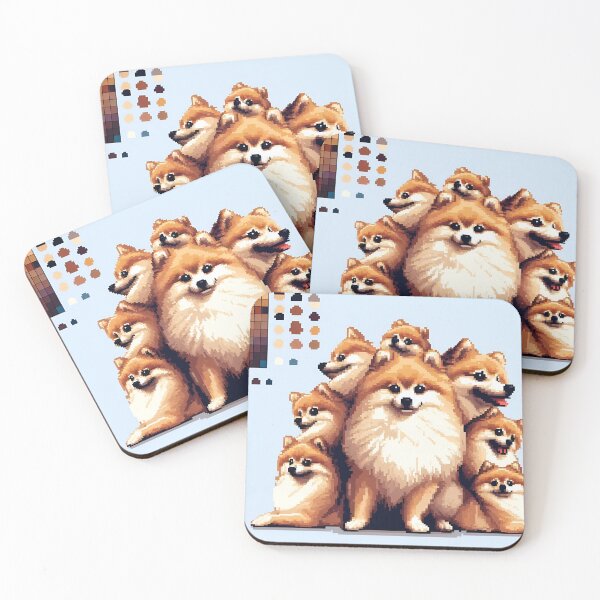 Artikelvorschau, Pomeranian Artistry in Pixels entworfen und verkauft von PawspectCreate.