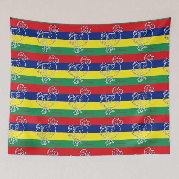 Item preview, Mauritius Flag with Dodo: A Symbol of National Pride designed and sold by RvinJo8.