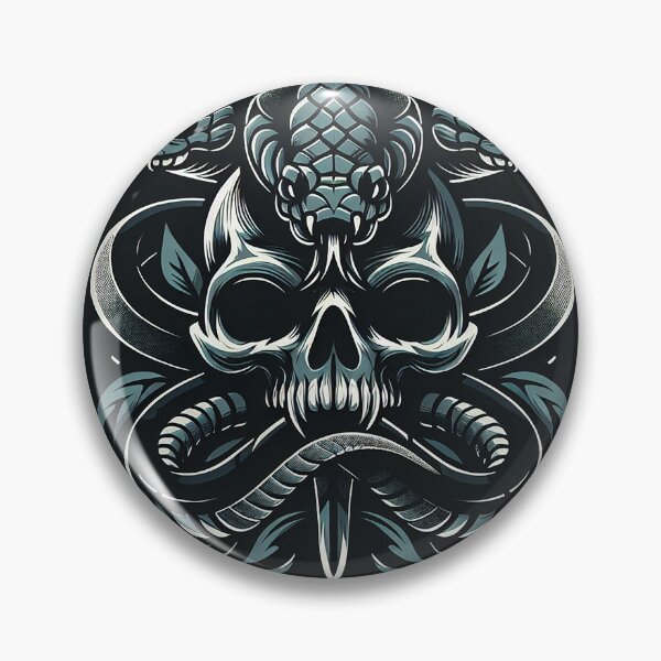 Item preview, "Sinister Serpent Skull - Dark Elegance" designed and sold by zzz888.