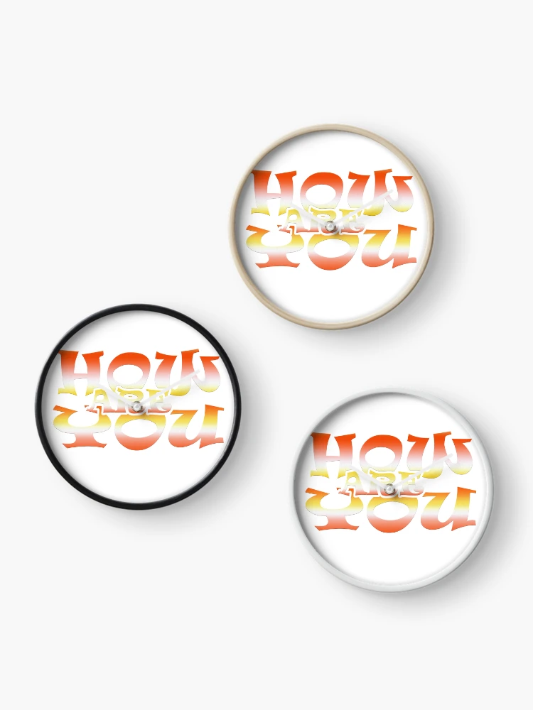 Thumbnail 3 of 4, Clock, HOW R U designed and sold by FITAYSHOP.