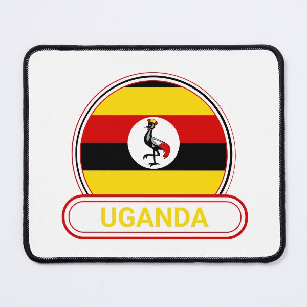Item preview, Uganda Country Badge - Uganda Flag - Grey Crowned Crane designed and sold by chrisrivait.