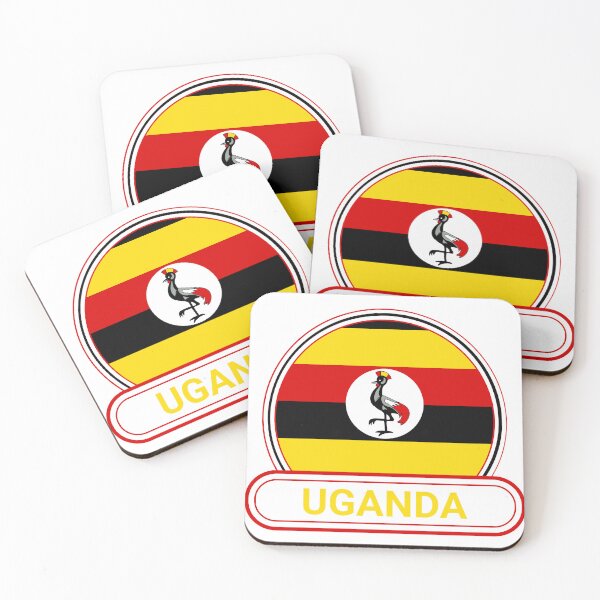 Item preview, Uganda Country Badge - Uganda Flag - Grey Crowned Crane designed and sold by chrisrivait.