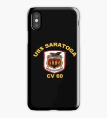 USS Saratoga (CV/CVA/CVB-60) Crest for Dark Colors iPhone Case