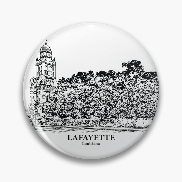 Artikelvorschau, Lafayette – Louisiana entworfen und verkauft von Lakeric Cityscapes.