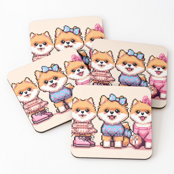 Artikelvorschau, Artful Homage to Pomeranians entworfen und verkauft von PawspectCreate.