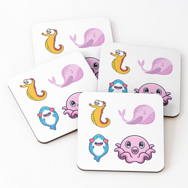 Item preview, cute little aquatic animals, beautiful and adorable designed and sold by huape.