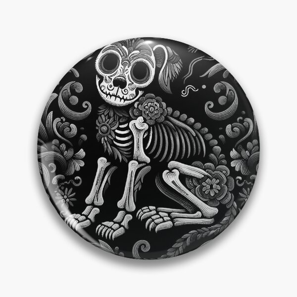 Item preview, Skull Pup Amidst Floral Splendor designed and sold by zzz888.