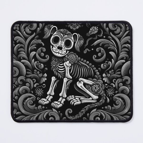 Item preview, Skull Pup Amidst Floral Splendor designed and sold by zzz888.