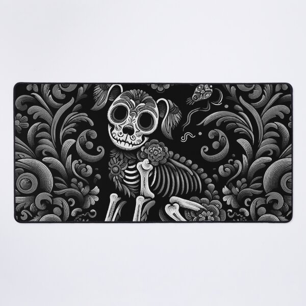 Item preview, Skull Pup Amidst Floral Splendor designed and sold by zzz888.