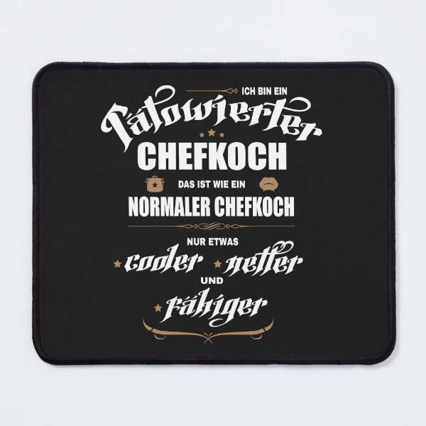 Item preview, ¡Tätowierter Chefkoch es más fresco, más limpio y más fácil! Lustige Geschenkidee para Chefkoch con tatuajes. designed and sold by silentcolors.