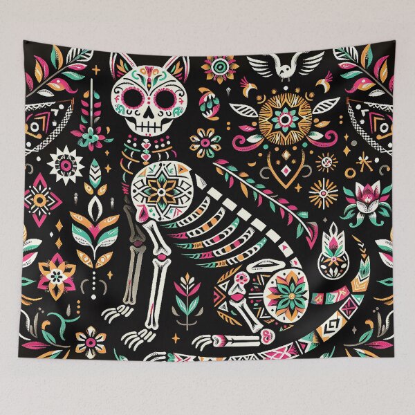 Item preview, Morphing Spirit Skull Cat designed and sold by zzz888.