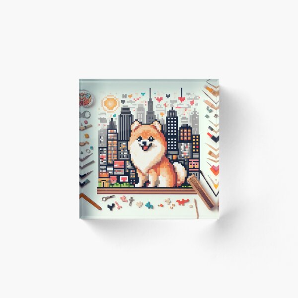 Item preview, Pixelated Joy: Pomeranian Love designed and sold by PawspectCreate.