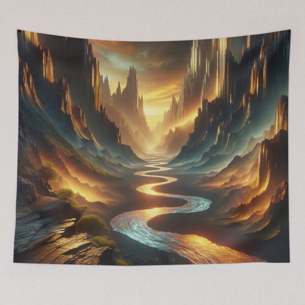 Item preview, River of gold designed and sold by BeeTheArtCo.