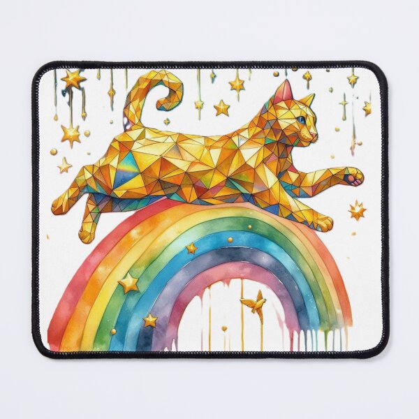 Item preview, golden cat in the rainbow 3 designed and sold by cupipl.