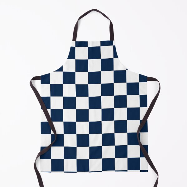 Item preview, Checkered - White and Oxford Blue designed and sold by JustPatterns2.