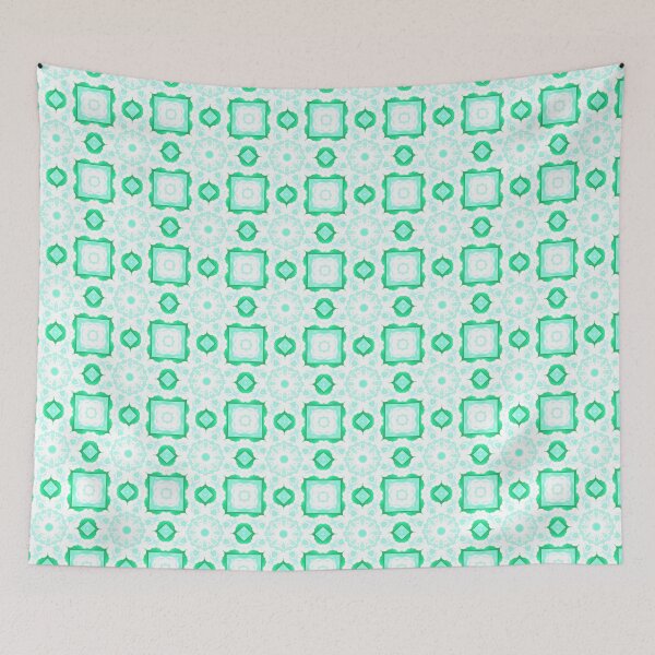 Item preview, Alhambra Silhouette Watercolor green designed and sold by Anna Rivet.