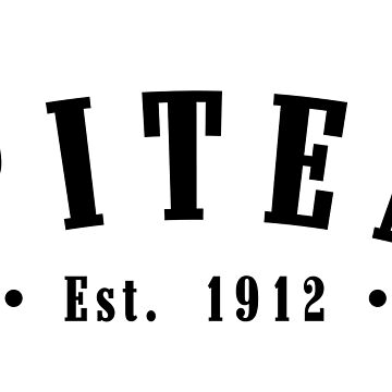 Artwork thumbnail, Piteå Norrbotten County Sweden Est. 1912 Black Letter Sverige by establishedwear