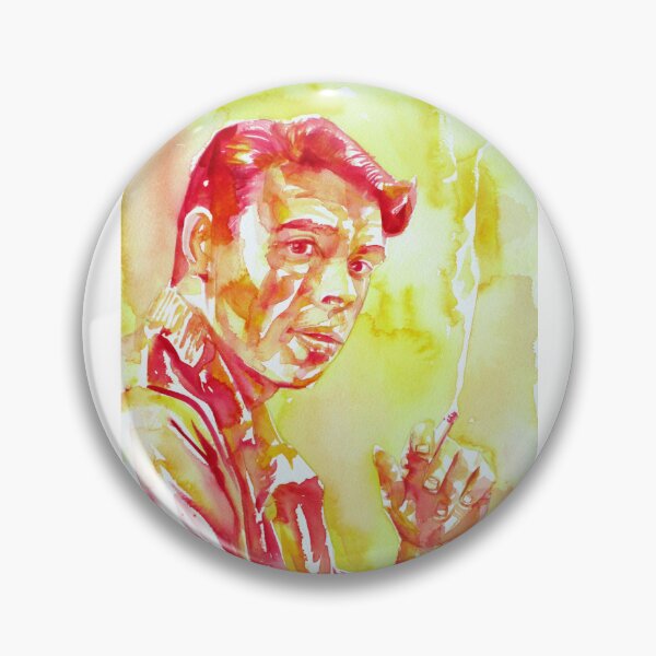 Item preview, JACQUES BREL watercolor portrait .2 designed and sold by lautir.