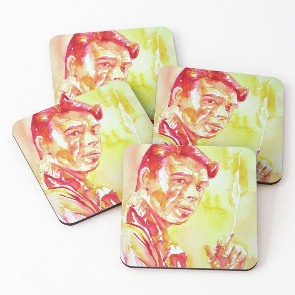 Item preview, JACQUES BREL watercolor portrait .2 designed and sold by lautir.