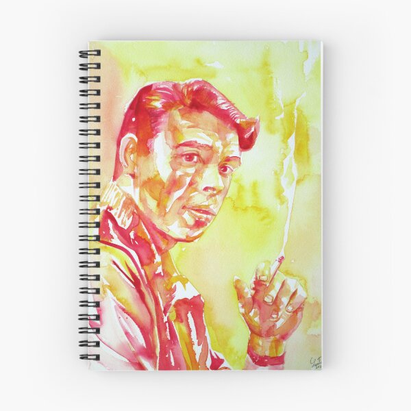 Item preview, JACQUES BREL watercolor portrait .2 designed and sold by lautir.