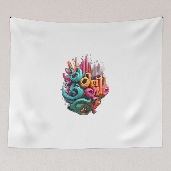 Item preview, Derrick's Dimensional Designs: Custom 3D Text T-Shirt Prints designed and sold by Leo digital art.