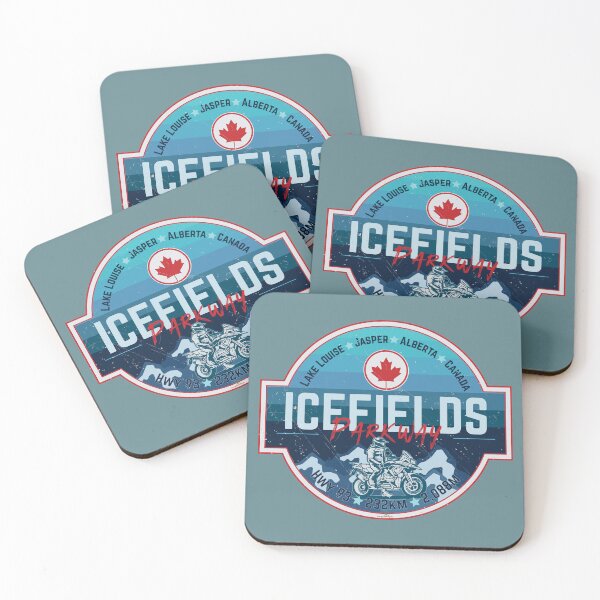 Item preview, Icefields Parkway Canada Highway 93 Motorcycle Sticker & T-Shirt 01 designed and sold by OuterShellUK.