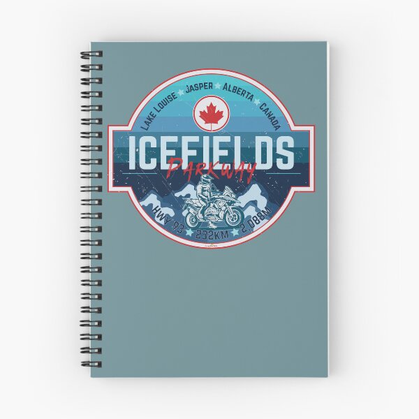 Item preview, Icefields Parkway Canada Highway 93 Motorcycle Sticker & T-Shirt 01 designed and sold by OuterShellUK.