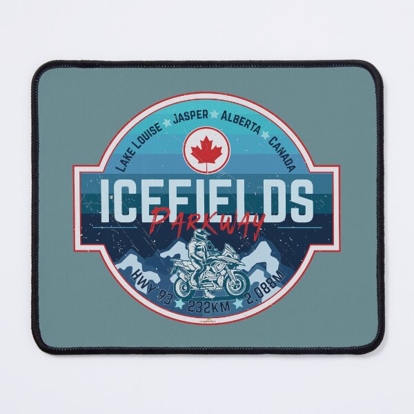 Item preview, Icefields Parkway Canada Highway 93 Motorcycle Sticker & T-Shirt 01 designed and sold by OuterShellUK.