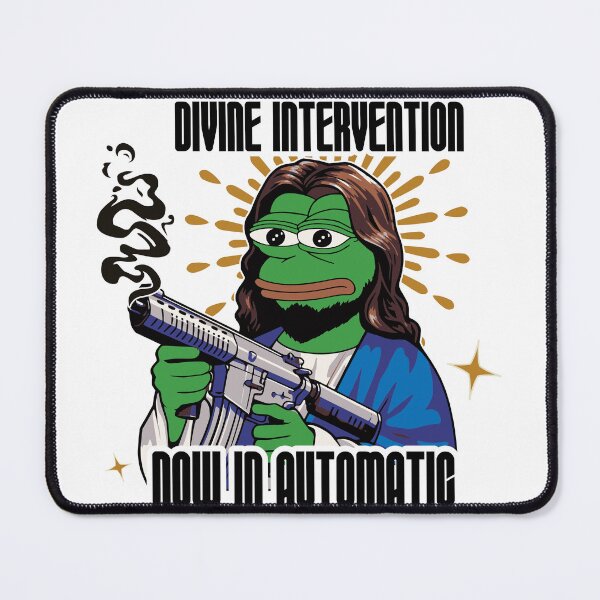 Item preview, Pepe gun Divine Intervention designed and sold by GalaxyExplorers.